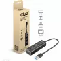 USB Hubs CLUB3D USB 3.2 Gen1 Type-A 3 Porti ar Gigabit Ethernet
