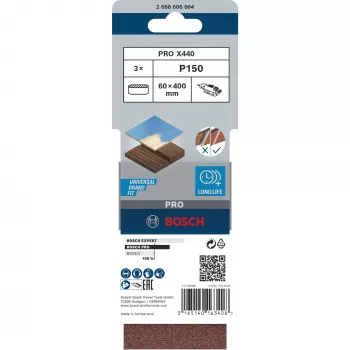 Bosch 2 608 606 004 slīpēšanas lentes 3 gab.