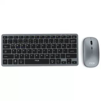 Bezvadu tastatūras un peles komplekts INCA IBK-572BT, pelēks