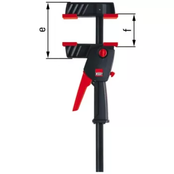 Skava Bessey DUO30-8 Daudzkrāsaina Metāla 300mm Platums