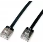 ROLINE U/FTP Patch Kabelis Cat.6A Ultra-īss RJ45 melns 1m - Tīkla - CAT 6a (21.15.4561)