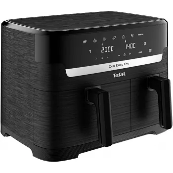 Tefal Easy Fry EY901N Dubultā 8.3 L Brīvstāvošs 2700 W Karstā gaisa fritieris Melns