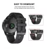 Pulksteņa siksniņa Tech-Protect Garmin Fenix sērijai — saderīga ar Fenix 3, 5X, 3HR, 5X Plus, 6X, 6X Pro, 7X — Melna