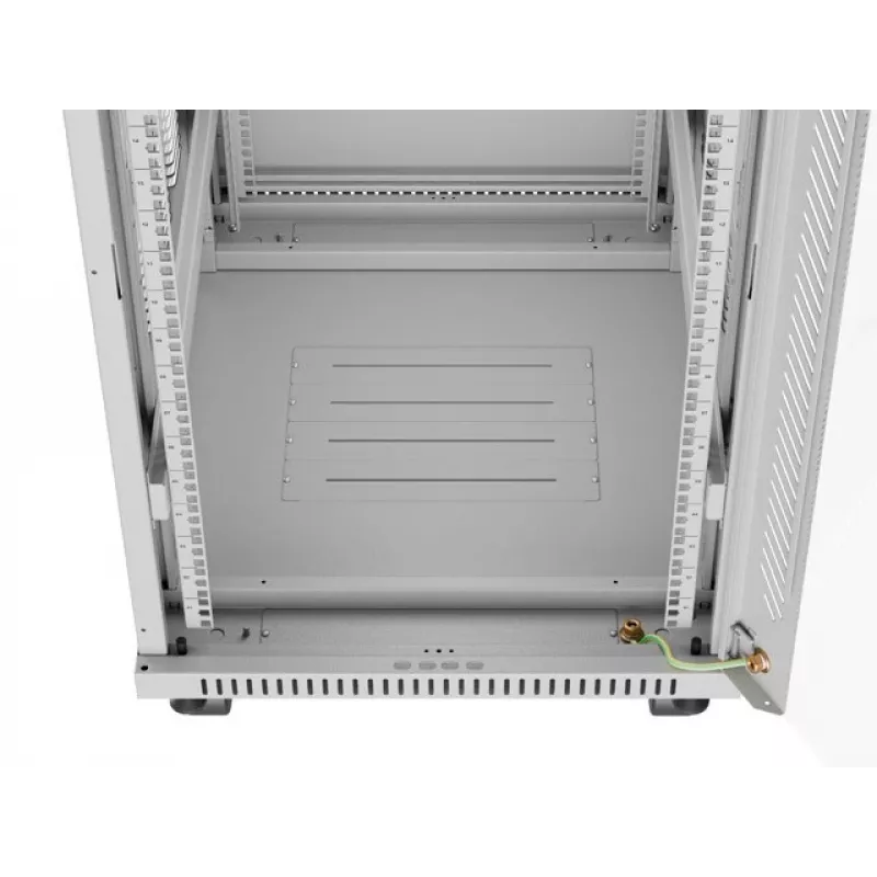 Rack skapis LANBERG FF01-6822-12SL 22U brīvi stāvošs, 1233×600×800 mm, IP20, 1200 kg