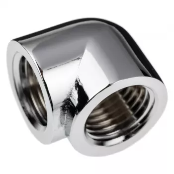 Savienotājs Alphacool 17589 90° L-veida G1/4 inch IT misiņš hromēts 19.7mm