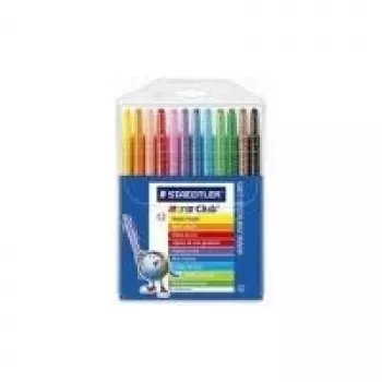 Staedtler 221 NWP12 vaska zīmulis, 12 krāsas