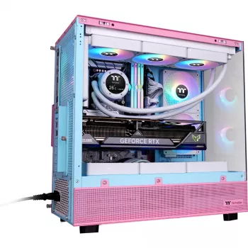 Thermaltake View 270 Plus TG ARGB Bubble Pink - korpuss - ATX - Midi/Mini Tower