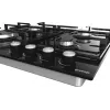 Gāzes plīts virsma Gorenje GT641KB, iebūvējama 60 cm, 4 gāzes zonas, rūdīts stikls, čuguna režģi, rotācijas pogas