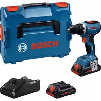 Bezvadu urbjskrūvgriezis Bosch GSR 18V-65 ar 2x 4.0Ah akumulatoriem