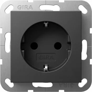 Kontaktligzda SCHUKO GIRA System 55 16 A 250 V Antracīts, dziļums 29 mm