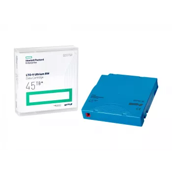 HPE LTO-9 Ultrium 45TB RW datu kasetne