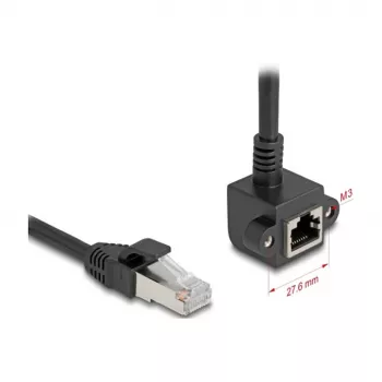 Tīkla kabelis DeLOCK 81098 RJ-45 Cat6 2 m Melns