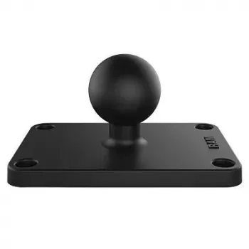 RAM Mounts lodveida pamatne 1.5 collu x 2.5 collu 4 caurumu raksts Melna 95g