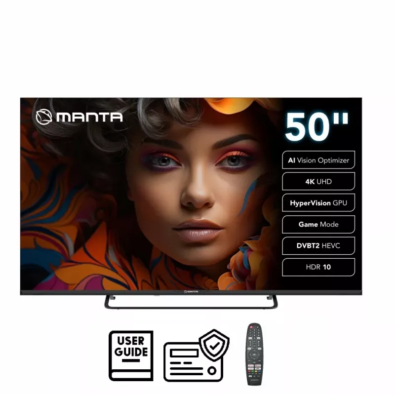 Manta 50LUV125E 50 collu LED televizors ar 4K izšķirtspēju