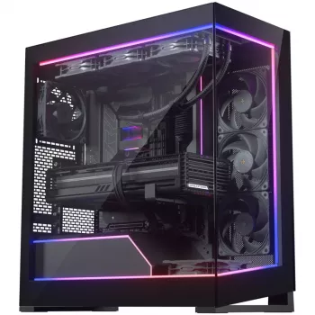 Phanteks NV5 Premium DRGB komplekts + barošanas centrs, 3 ārējā rāmja sloksnes, 1 mātesplates kabeļa pārsegs - melns