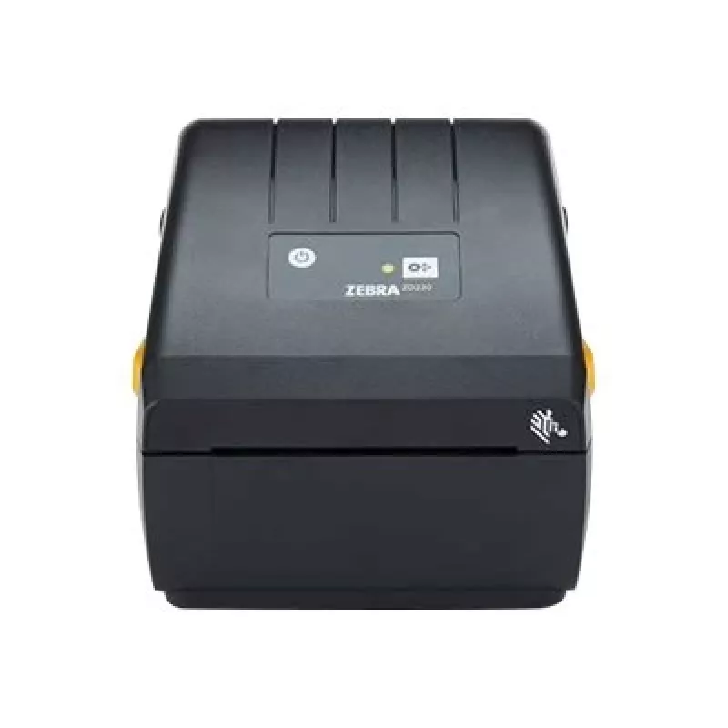 Zebra ZD220 ZD22042-D1EG00EZ galda tiešās termodrukas etiķešu printeris, 203 DPI, 102 mm/s, 11,2 cm rullis, USB, nolobītājs, melns