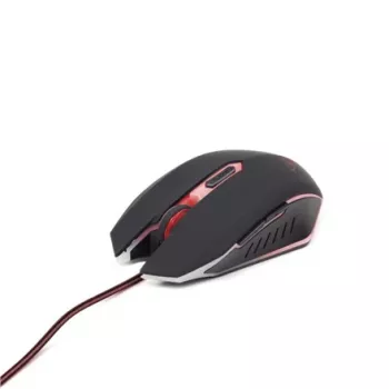 GEMBIRD MUSG-001-R sarkanā spēļu optiskā USB pele