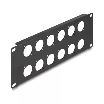 DeLOCK 88054 paneļa piederums 2U melns 10 inch statīva montāžai