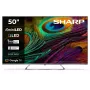 Sharp 4K QLED MiniLED TV 50JP7265E 50 inch Smart TV Google TV UHD Sudraba