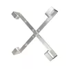 Kabeļa turētājs Extralink Four Arms Alumīnija rāmis S500 — 500 x 500 x 70 mm, galda/sienas montāžai, alumīnijs