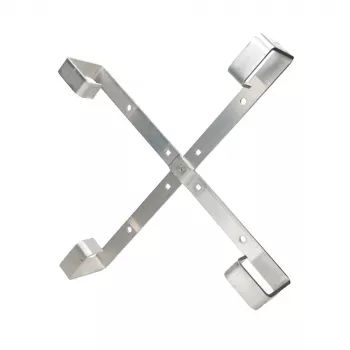 Kabeļa turētājs Extralink Four Arms Alumīnija rāmis S500 — 500 x 500 x 70 mm, galda/sienas montāžai, alumīnijs
