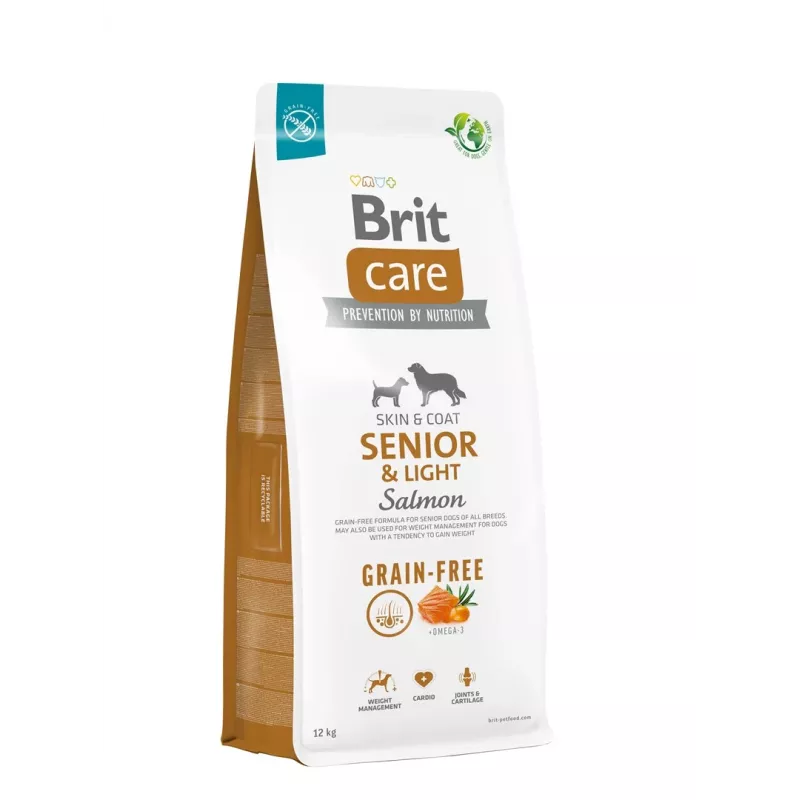 BRIT Care Senior&Light Salmon sausa suņu barība - 12 kg