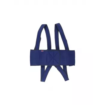 Ratiņkrēsla stabilizācijas josta Aston Secubac IV 681022 — tekstils, regulējams Velcro, 150 cm garums, 20 cm platums, zila
