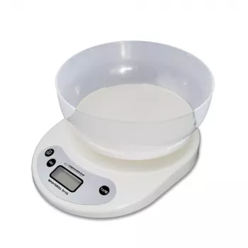 Virtuves elektroniskie svari ESPERANZA EKS007 — 5 kg, 1 g precizitāte, balts