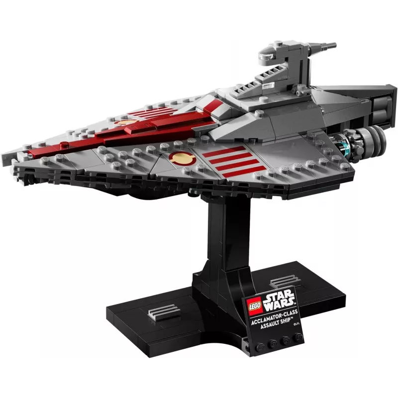 LEGO Star Wars Acclamator-klases uzbrukuma kuģis komplekts 75404 — būvēšanas komplekts, 450 gabali, eksponāta modelis 130×150×230 mm