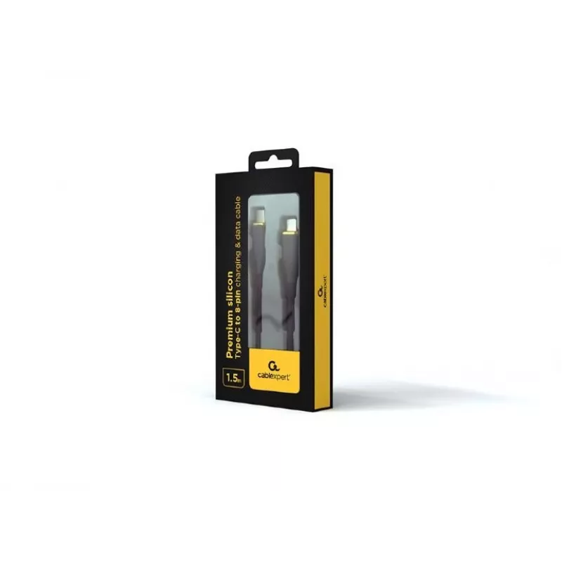 Lightning kabelis GEMBIRD CC-USB2S-CM8PM-1.5M-BK, 1.5 m