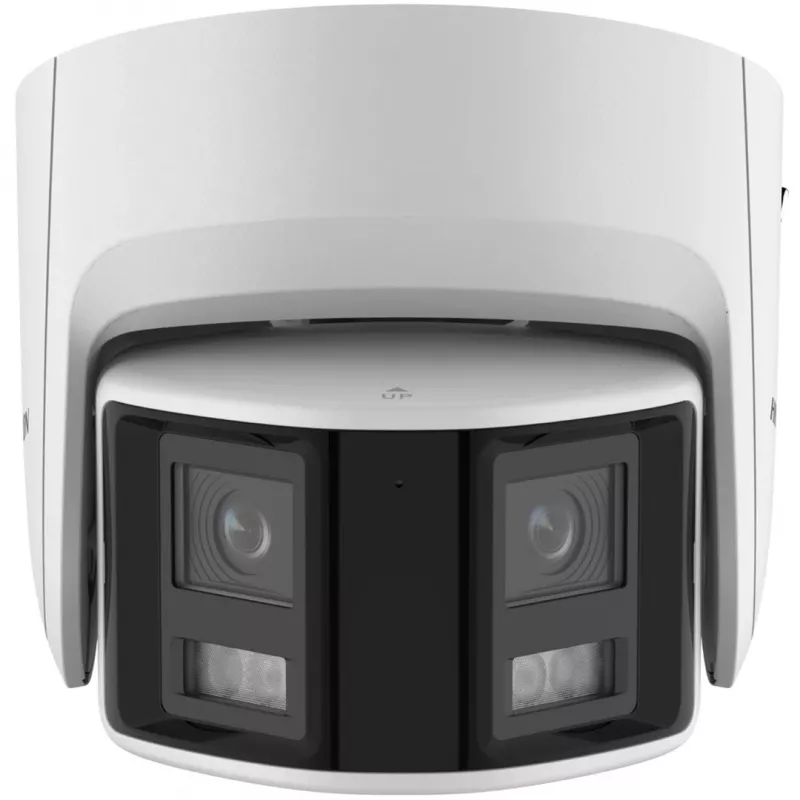 IP drošības kamera Hikvision DS-2CD2346G2P-ISU/SL 4MP kupola, 2.8 mm objektīvs, 180° redzes lauks, IR 30 m, IP67, PoE/DC
