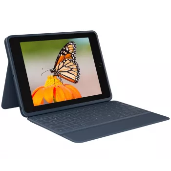 Logitech 920-009659 Classic Blue – izturīga tastatūra un maciņš iPad 10.2 collu (7., 8., 9. paaudze)