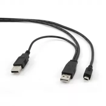 Kabelis USB2 Dual AM-MINI 0.9M/MELNS CCP-USB22-AM5P-3 Gembird