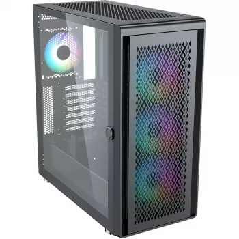 PC korpuss Silentware Air 100 Black – vidējais tornis, ATX saderīgs, melns