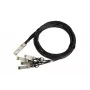 Extralink QSFP+ DAC kabelis 40Gbps uz 4×10Gbps, 3 m, 30AWG, QSFP+ vīriešu savienotāji