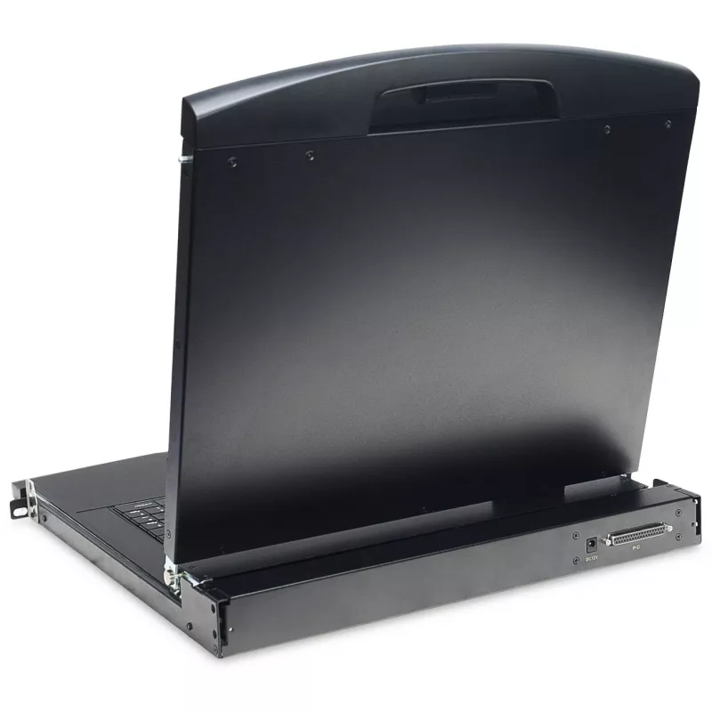 19 collu LCD KVM konsole DIGITUS DS-72211-5US, 16 portu Cat 5, 1366x768, US International tastatūra