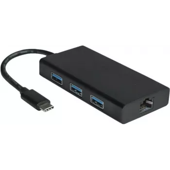 USB 3.2 Gen 2 Hubs VALUE 12.99.1109 Type-C Melns