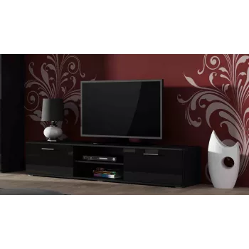Cama TV statīvs SOHO 180 melns/melns glancēts
