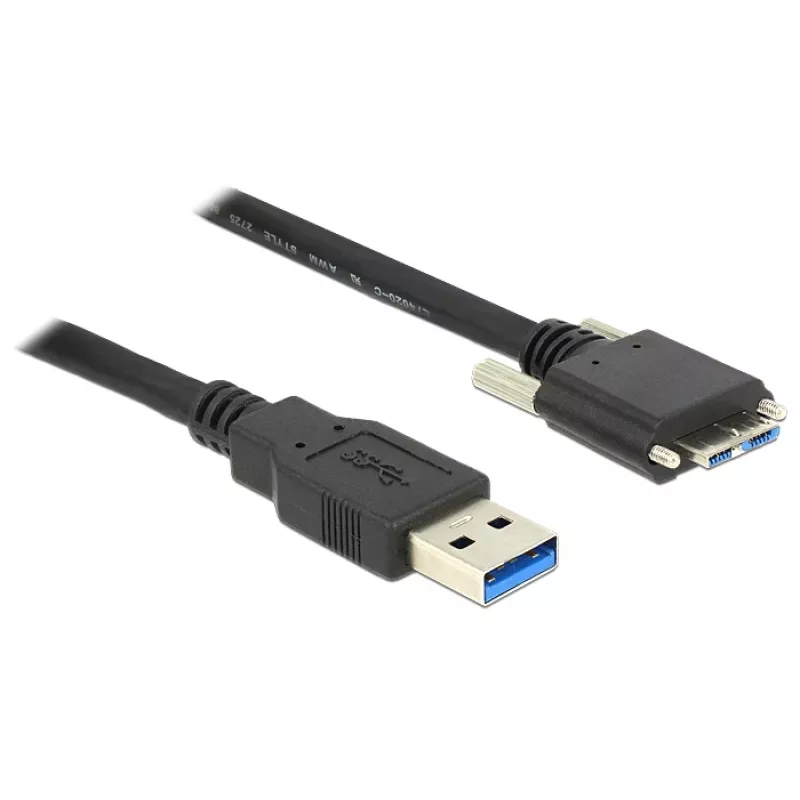 USB kabelis DeLOCK 83599 USB 3.2 Gen 1 3m USB A Micro-USB B Melns