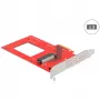 DeLOCK PCI Express x4 karte uz 1 x iekšējo U.3 (sarkans/sudrabs)