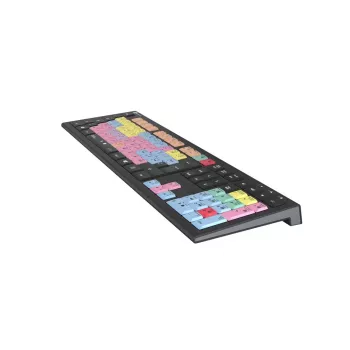 Logickeyboard ASTRA 2 USB AZERTY Angļu Melna Pilna Izmēra Tastatūra