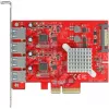 Delock PCI Express x4 karte ar 4 x ārējiem SuperSpeed USB 10 Gbps (USB 3.2 Gen 2) USB Type-A sieviešu savienotājiem - USB adapteris - PCIe 3.0 x4 - USB 3.2 Gen 2 x 4 (90481)