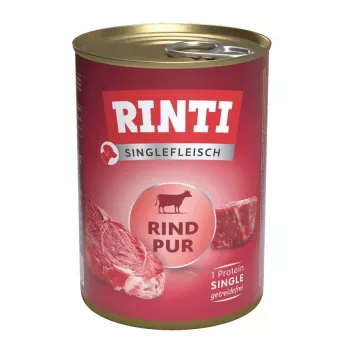 RINTI Singlefleisch Pur Liellopu gaļa - mitrā suņu barība - 400g