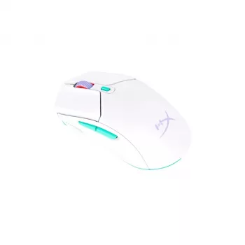 HyperX Pulsefire Haste 2 Core Wls - Spēļu pele (Balta/Zaļa/Violeta)