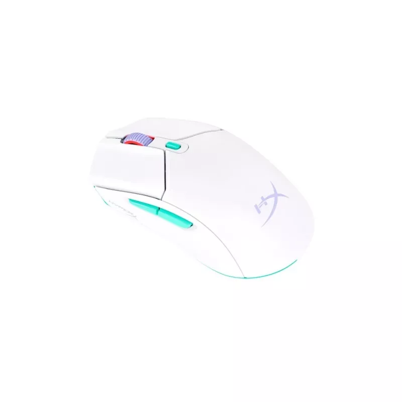 HyperX Pulsefire Haste 2 Core Wls - Spēļu pele (Balta/Zaļa/Violeta)
