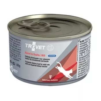 Slapjā barība kaķiem TROVET Renal & Oxalate RID Chicken 100 g veterinārā diēta urīnceļu atbalstam