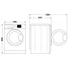 Indesit FFD 11489 BV EE veļas mašīna, A, priekšējā ielāde, ietilpība 11 kg, 1351 RPM, dziļums 60.5 cm, balta | Whirlpool