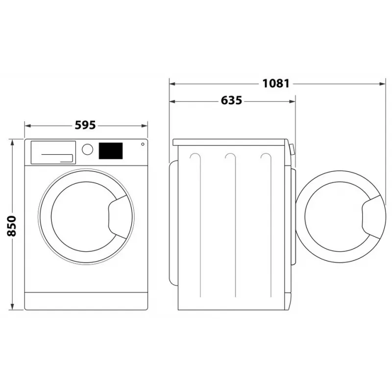Indesit FFD 11489 BV EE veļas mašīna, A, priekšējā ielāde, ietilpība 11 kg, 1351 RPM, dziļums 60.5 cm, balta | Whirlpool