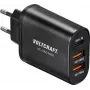VOLTCRAFT UC-3ACX001 VC-12231145 USB lādētājs kontaktligzdai, 3x USB, USB-C™ ar Power Delivery, 3000 mA