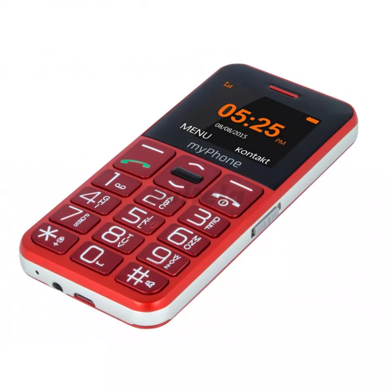 myPhone Halo Easy 4.32 cm (1.7 inch) 70 g Pelēks, Sarkans Vienkāršs telefons